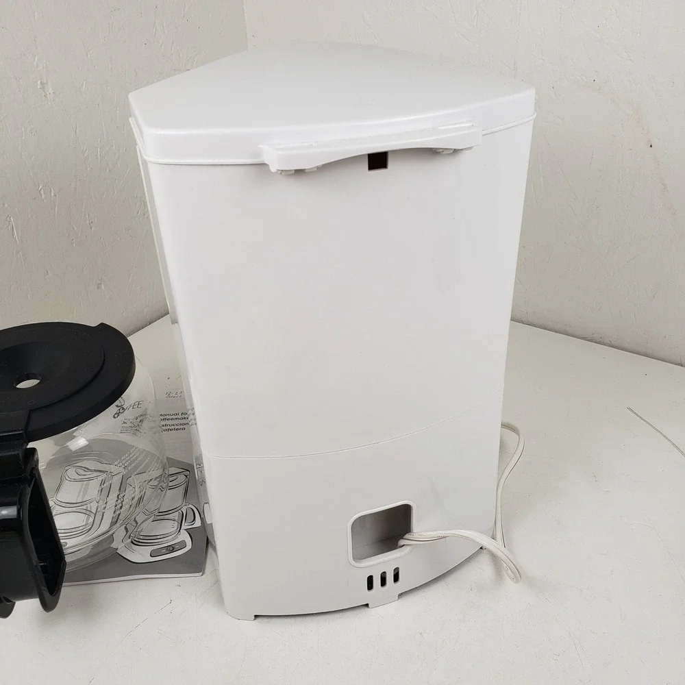 Mr. Coffee AR12 White 12 Cup Drip Coffeemaker Machine with Glass Carafe Series